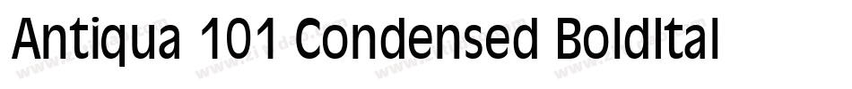 Antiqua 101 Condensed BoldItalic字体转换